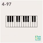 ピアノの鍵盤のイラスト素材