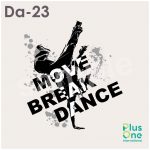 モノクロのかっこいいストリートダンスデザイン素材