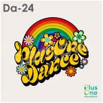 ヒッピー風のダンスデザイン素材