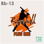 バッターのシルエット
スタイリッシュな印象の野球デザイン素材